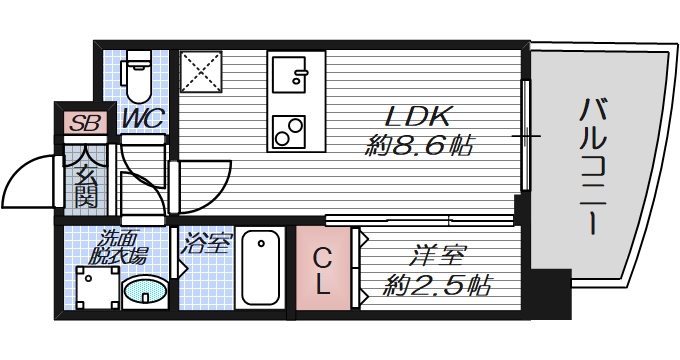 6階の間取り図