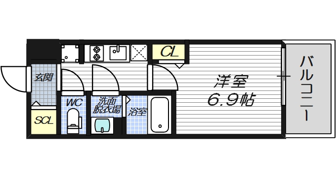 6階の間取り図