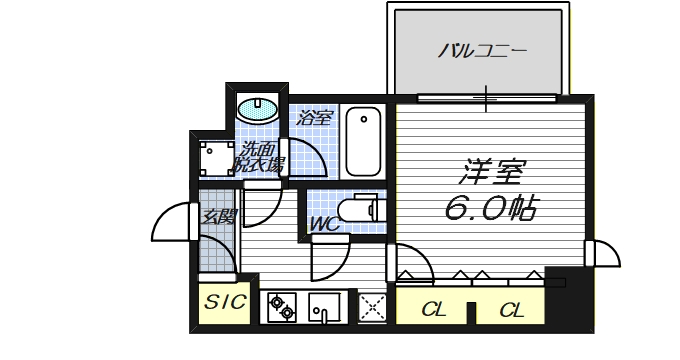 6階の間取り図