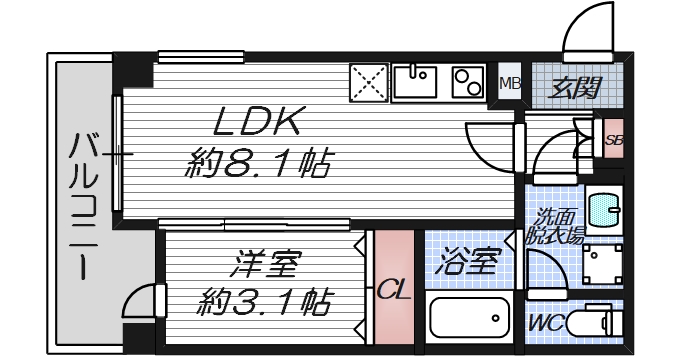 2階の間取り図