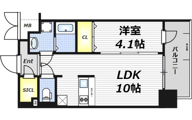 8階の間取り図