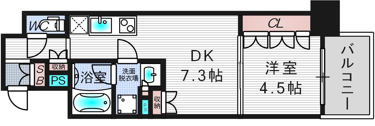 4階の間取り図