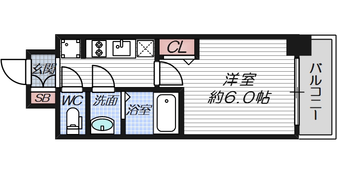 6階の間取り図