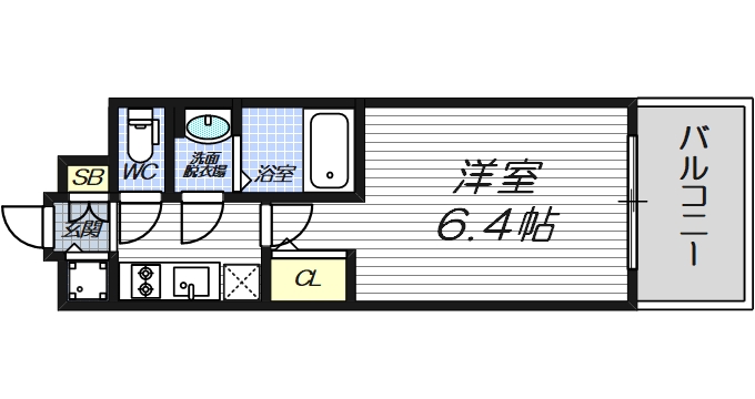 6階の間取り図