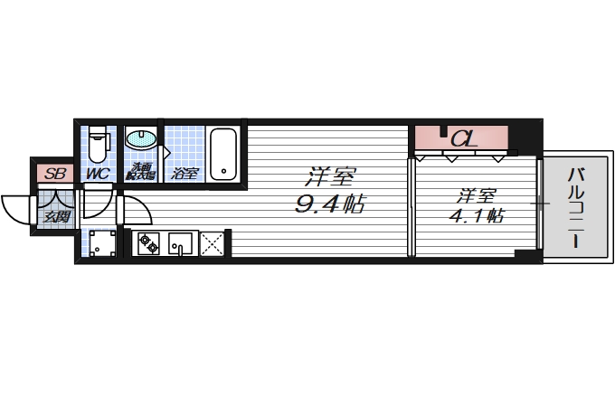 8階の間取り図