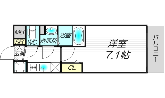 8階の間取り図