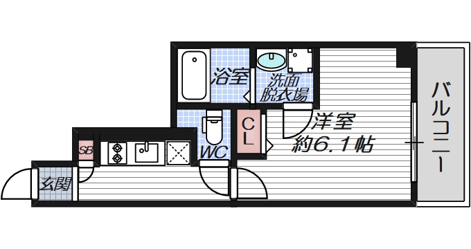 6階の間取り図