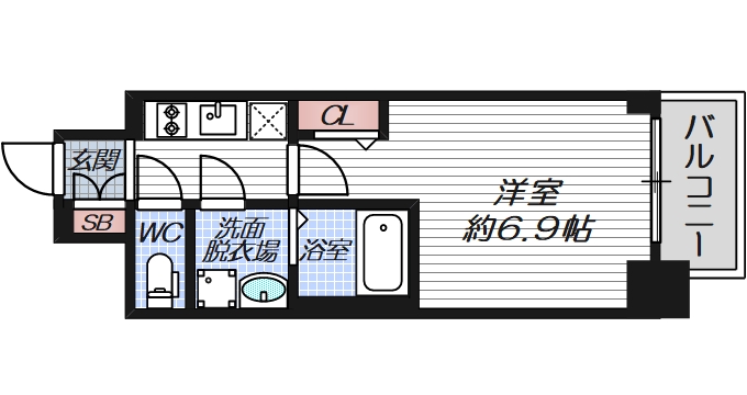 6階の間取り図