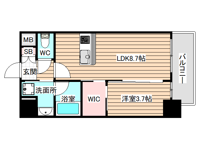 8階の間取り図