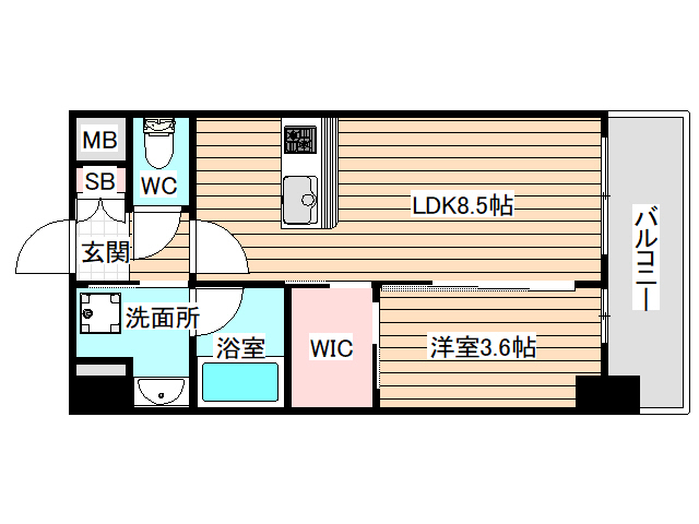 9階の間取り図