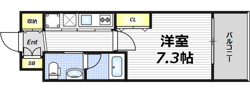 6階の間取り図