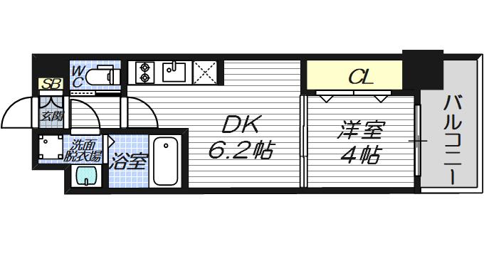 6階の間取り図