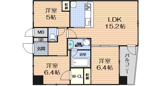 8階の間取り図