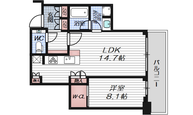7階の間取り図