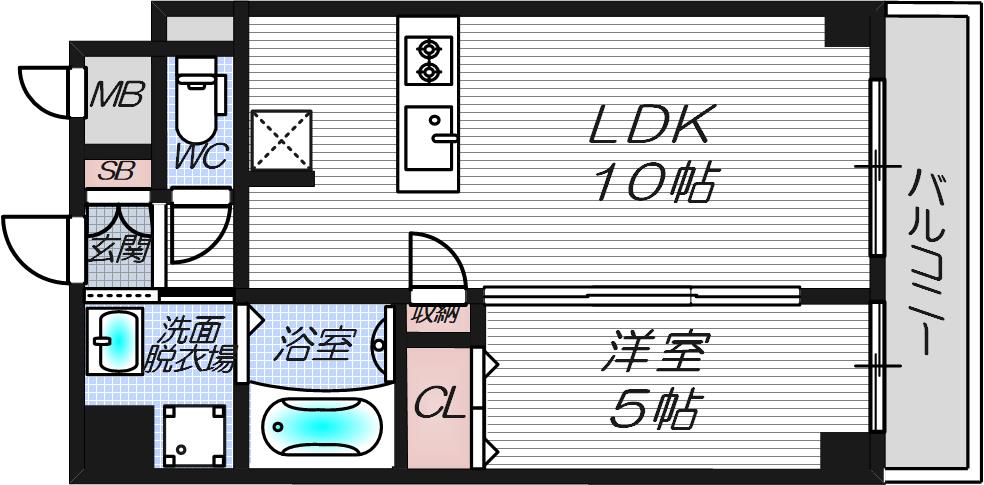 6階の間取り図
