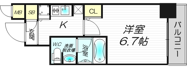 9階の間取り図