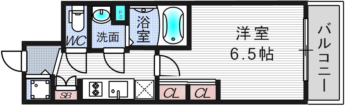 8階の間取り図