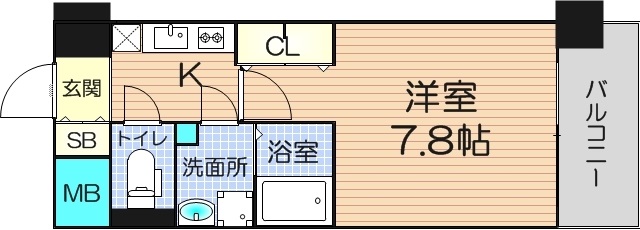 8階の間取り図