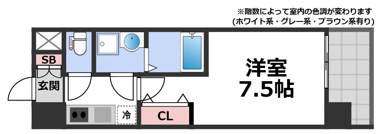 8階の間取り図