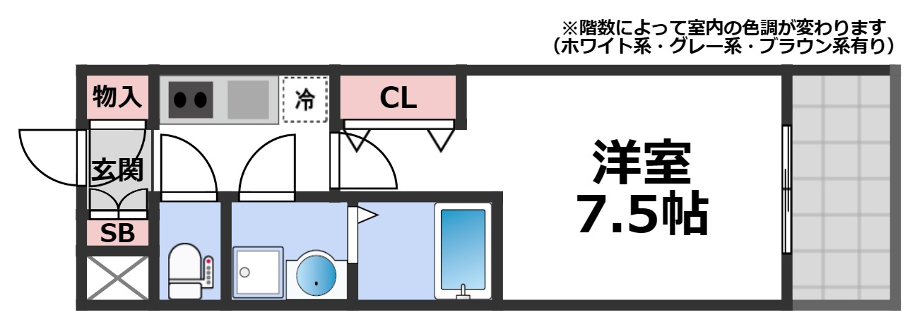 7階の間取り図