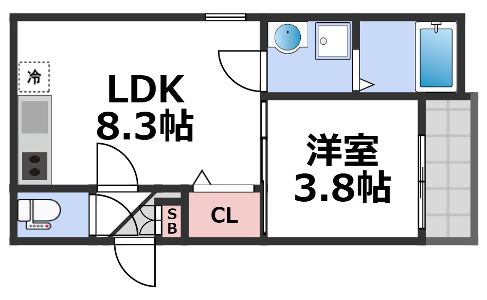 1階の間取り図