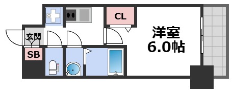 8階の間取り図