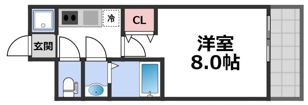 8階の間取り図