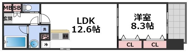 7階の間取り図