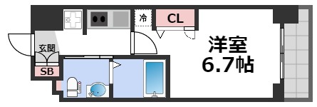 6階の間取り図