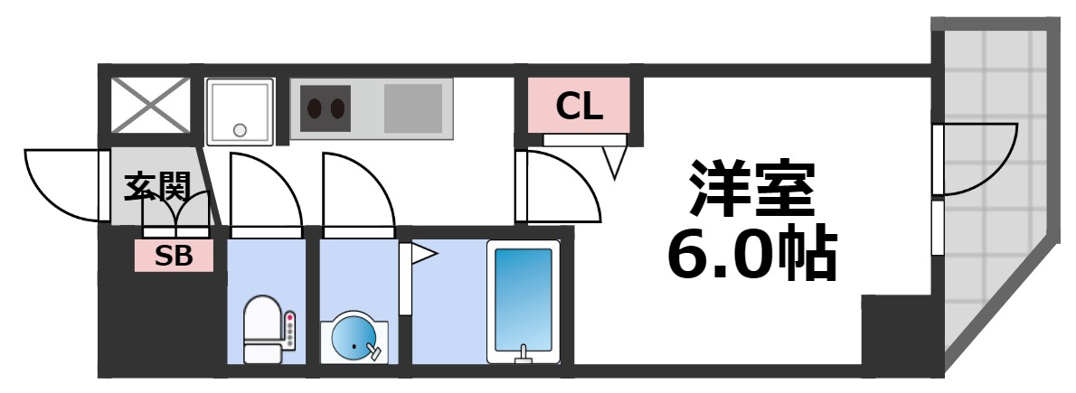 8階の間取り図
