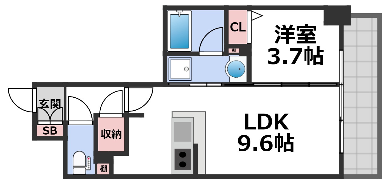 2階の間取り図