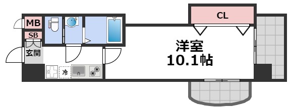 8階の間取り図