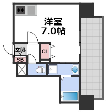 6階の間取り図