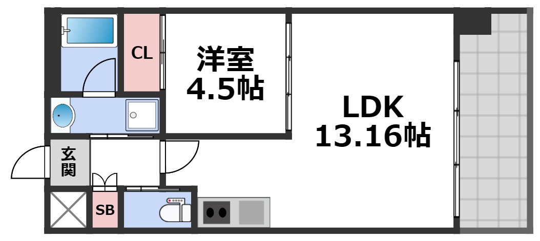 8階の間取り図