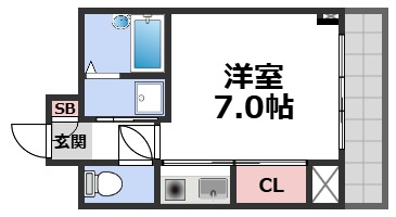 4階の間取り図