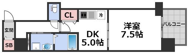 6階の間取り図