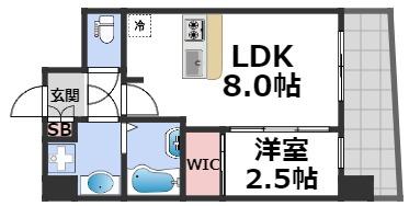 8階の間取り図