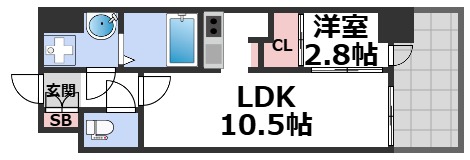 8階の間取り図