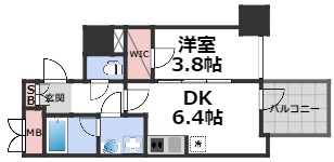 8階の間取り図