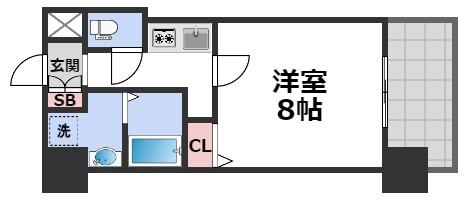 8階の間取り図