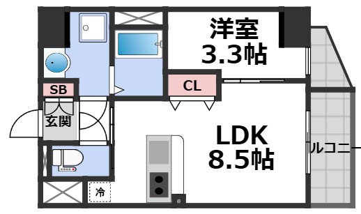 6階の間取り図