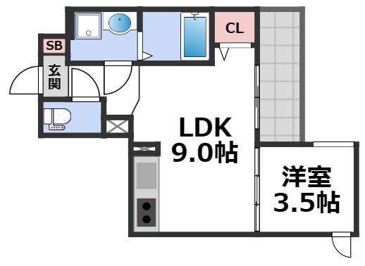 4階の間取り図