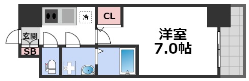 7階の間取り図