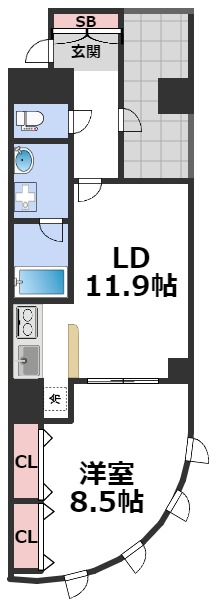 10階の間取り図