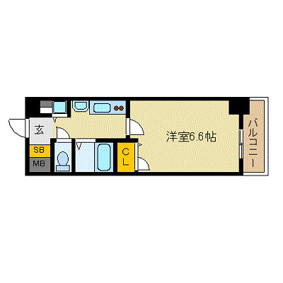 6階の間取り図