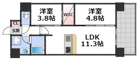 6階の間取り図