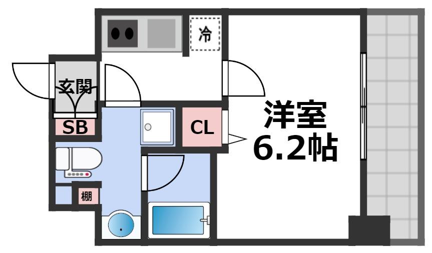 8階の間取り図