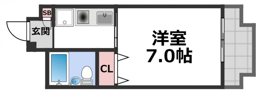 4階の間取り図