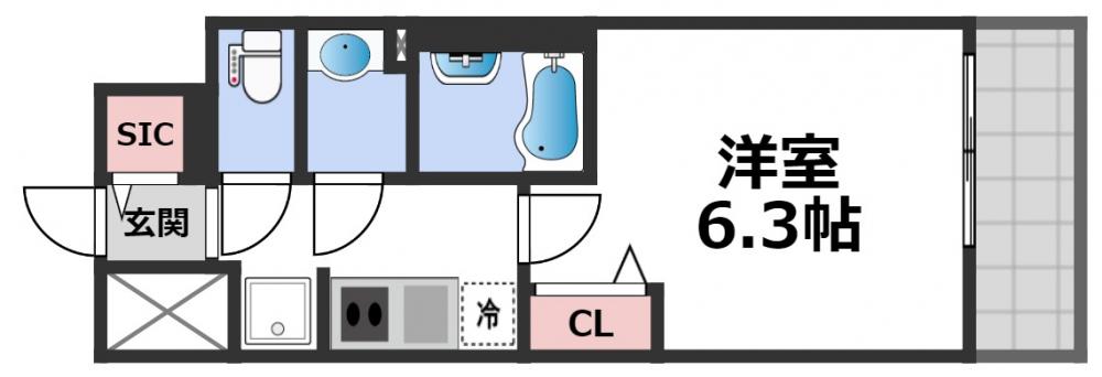8階の間取り図