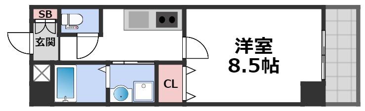 6階の間取り図